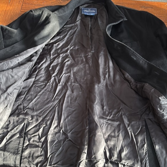 Facconable Wool Lined Overshirt Jacket Men’s Black Button Front French Size XL - Picture 14 of 14